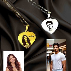 Customized Photo Pendant – Heart Shape